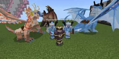 Imagem do grupo de WhatsApp Minecraft com dragao