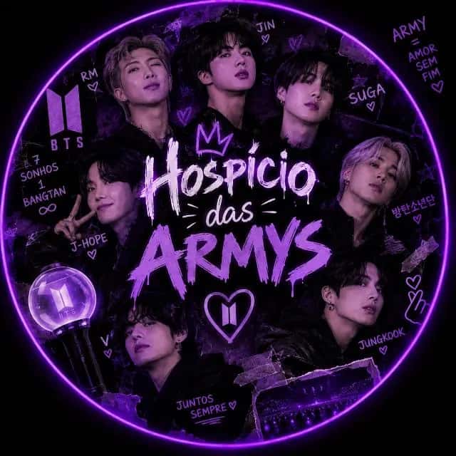 Imagem do grupo de WhatsApp Hospício das Armys 💜 - categoria Amizade