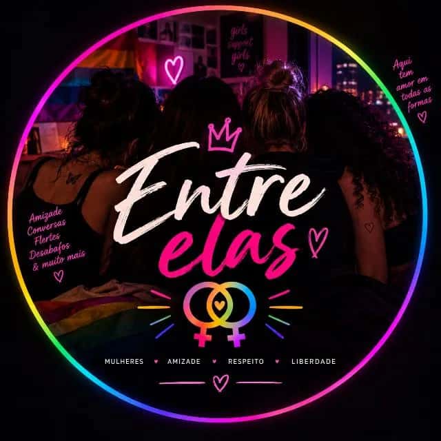Imagem do grupo de WhatsApp 𝙀𝙣𝙩𝙧𝙚 𝙚𝙡𝙖𝙨 🌈👩❤️👩 - categoria Amizade