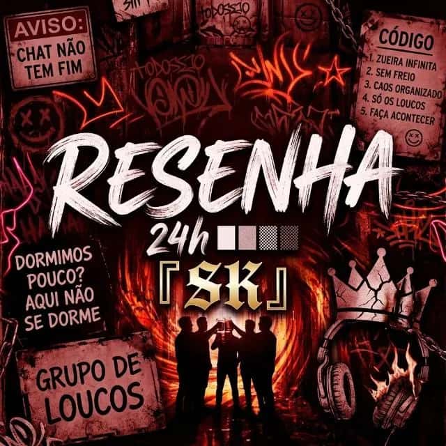 Imagem do grupo de WhatsApp █▓▒░ Resenha 24h ░▒▓█ 『𝙎𝙆』 - categoria Amizade