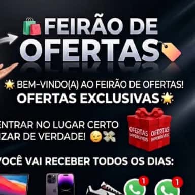 Imagem do grupo de WhatsApp 🛍️ Feirão de Ofertas 🏷️