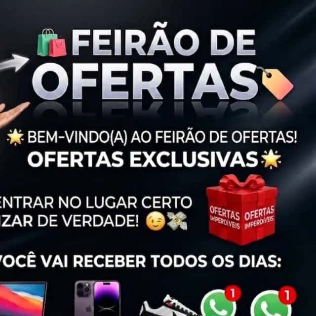 Imagem do grupo de WhatsApp 🛍️ Feirão de Ofertas 🏷️ - categoria Divulgação