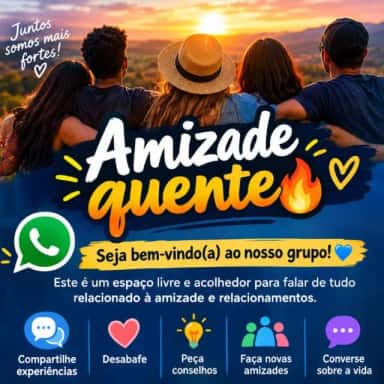 Imagem do grupo de WhatsApp Amizade quente 🔥