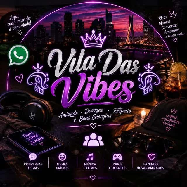 Imagem do grupo de WhatsApp ꧁ঔৣ☬ 𝑽𝒊𝒍𝒂 𝑫𝒂𝒔 𝑽𝒊𝒃𝒆𝒔 ☬ঔৣ꧂ - categoria Amizade