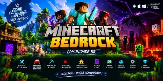 Imagem do grupo de WhatsApp Minecraft e amizades, resenhar, chat, conversa, jogatina e gameplay e mine - categoria Games e Jogos