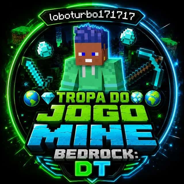 Imagem do grupo de WhatsApp 🌎💎 TROPA DO JOGO MINE BEDROCK: DT💎🌎 - categoria Games e Jogos