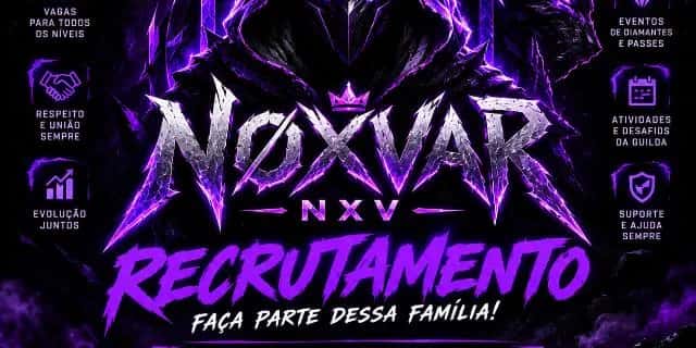 Imagem do grupo de WhatsApp NØXVAR - NXV (FREE FIRE) - categoria Games e Jogos